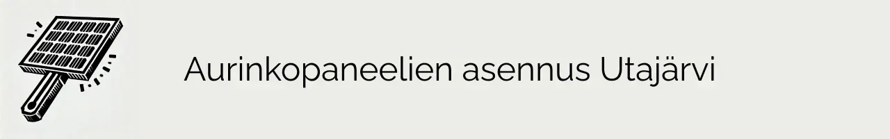 Aurinkopaneelien asennus Utajärvi